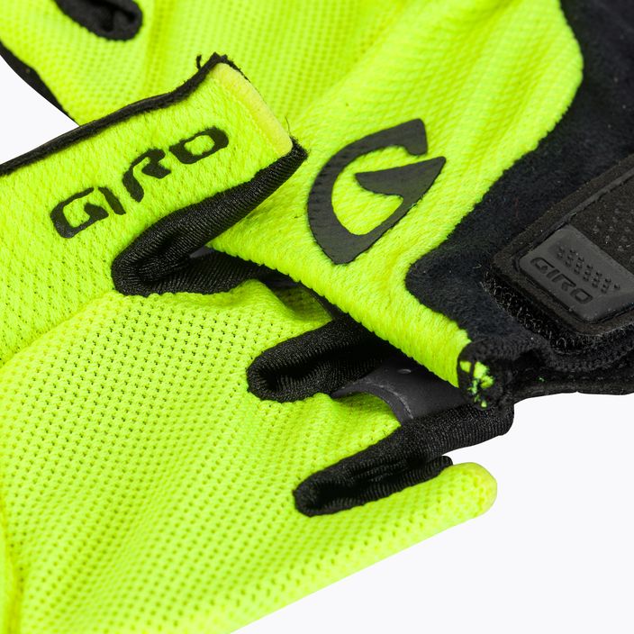 Mănuși de ciclism pentru bărbați Giro Bravo Gel highlight yellow 4