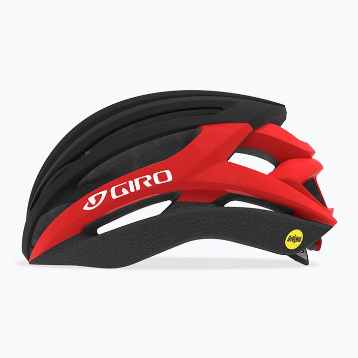 Cască de bicicletă Giro Syntax Integrated MIPS matte black/bright red 2