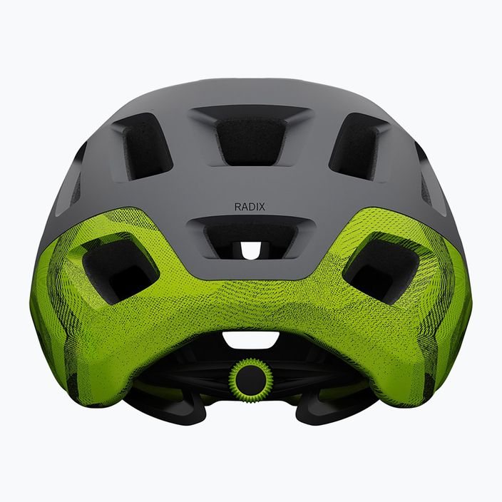 Cască de bicicletă Giro Radix matte metallic black/ano lime 3