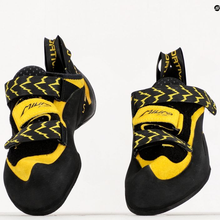 La Sportiva Miura VS pantofi de alpinism pentru bărbați negru/galben 555 11