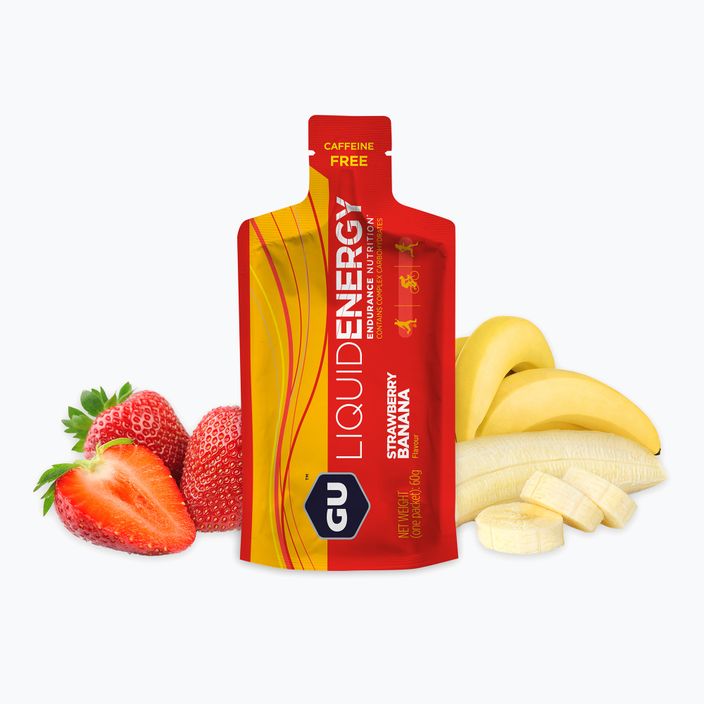 Gel energizant GU Liquid Energy 60 g strawberry/banana 2