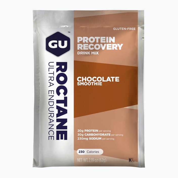 Băutură energizantă GU Roctane Recovery Drink Mix chocolate smoothie