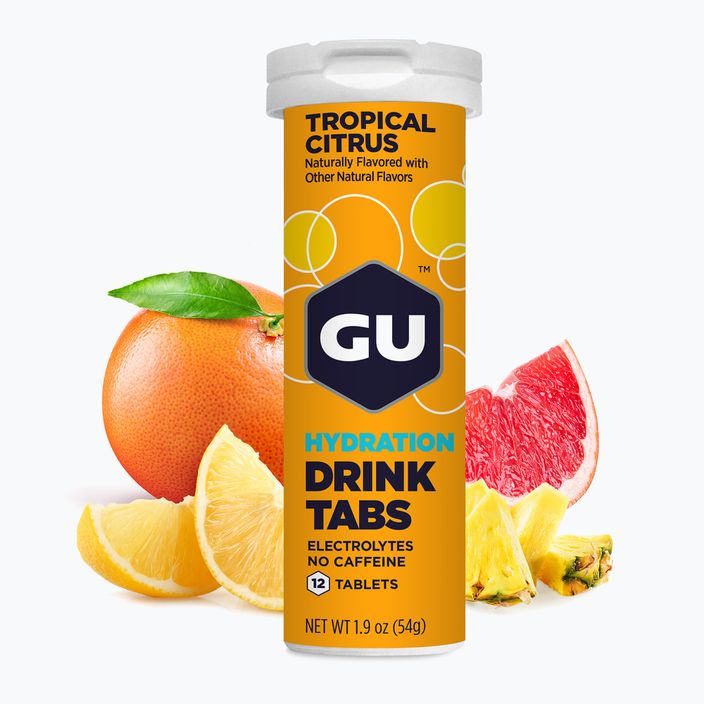 Tablete de hidratare GU Hydration Drink Tabs tropical/citrus 12 tablete 2