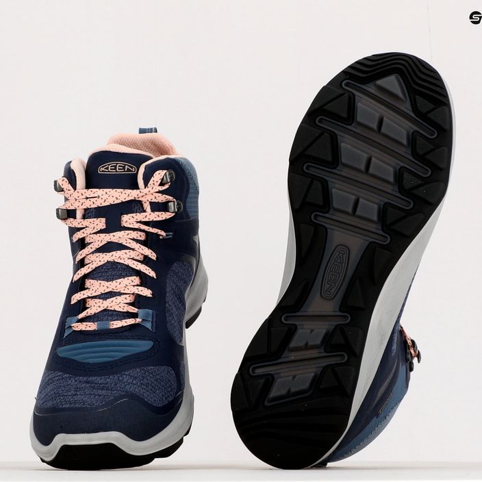 Pantofi de trekking pentru femei KEEN Terradora Flex Mid albastru marin 1026877 12