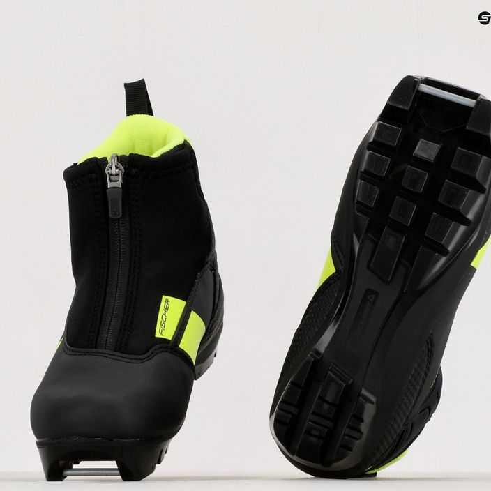 Fischer XJ Sprint cizme de schi fond pentru copii negru/galben S4082131 17