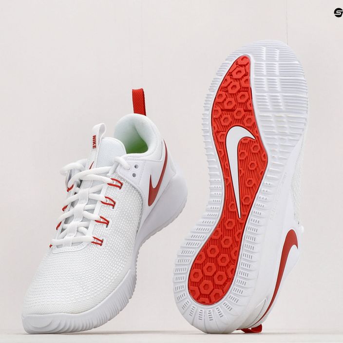 Bărbați pantofi de volei Nike Air Zoom Hyperace 2 alb și roșu AR5281-106 11