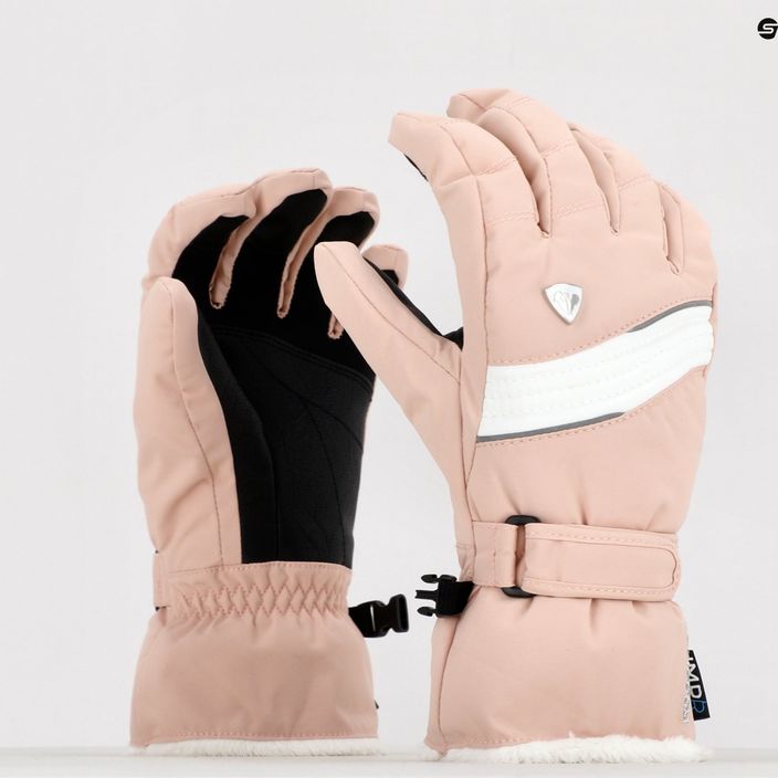 Mănuși de schi pentru femei Rossignol Saphir Impr G pink 7