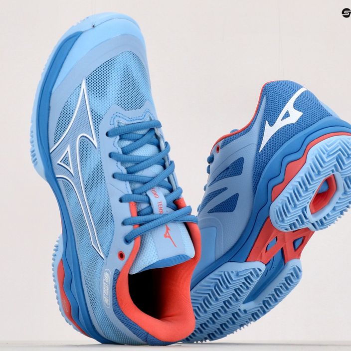 Pantofi de tenis pentru femei Mizuno Wave Exceed Light CC albastru 61GC222121 19