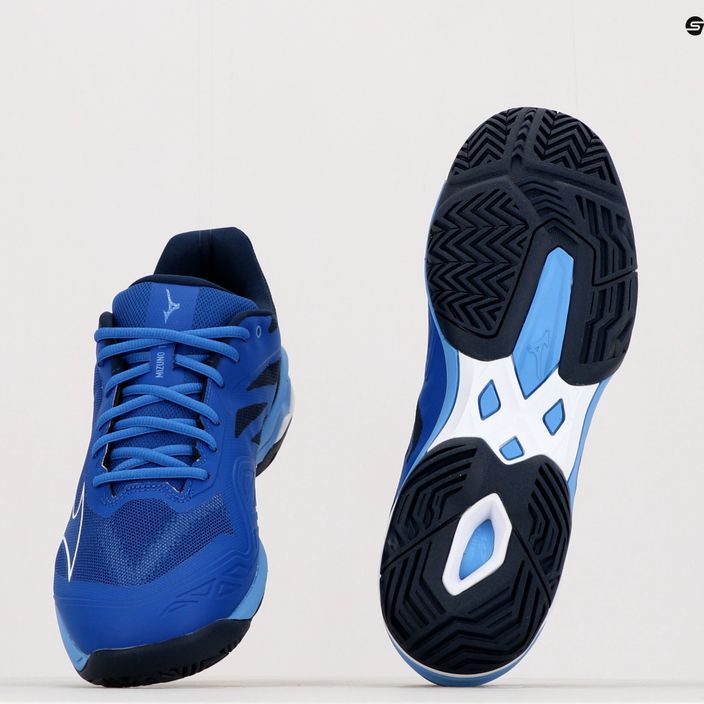 Pantofi de tenis pentru bărbați Mizuno Wave Exceed Light AC albastru marin 61GA221826 17