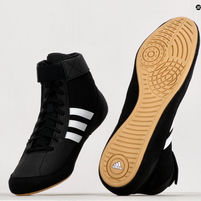 Încălțăminte de box pentru bărbați adidas Havoc neagră AQ3325 12