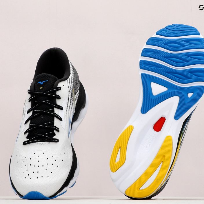 Pantofi de alergare pentru bărbați Mizuno Wave Sky 6 alb J1GC220201 14