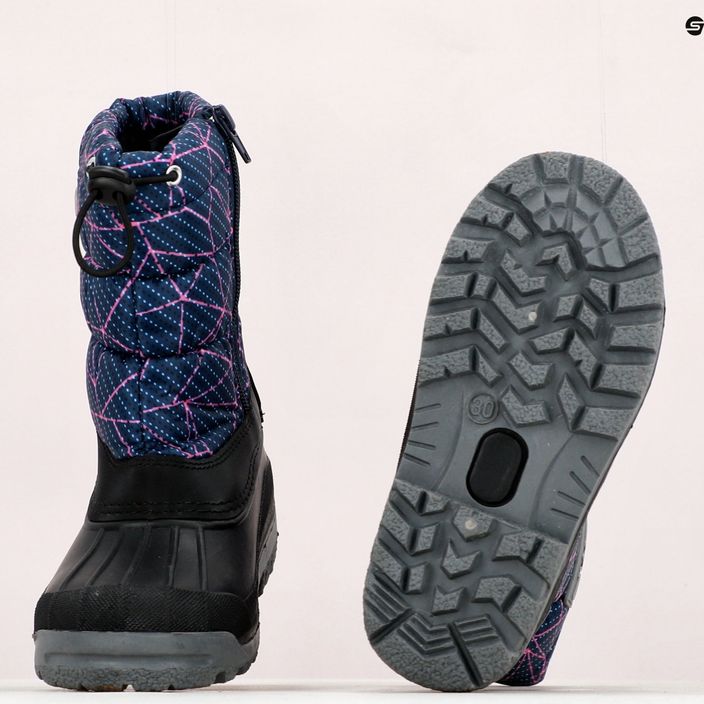 CMP Sneewy cizme de zăpadă pentru copii albastru marin și roz 3Q71294 13