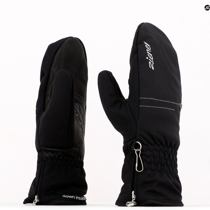 Mănuși de snowboard cu un singur deget pentru femei ZIENER Kyleena As Mitten, negru, 801182.12 6