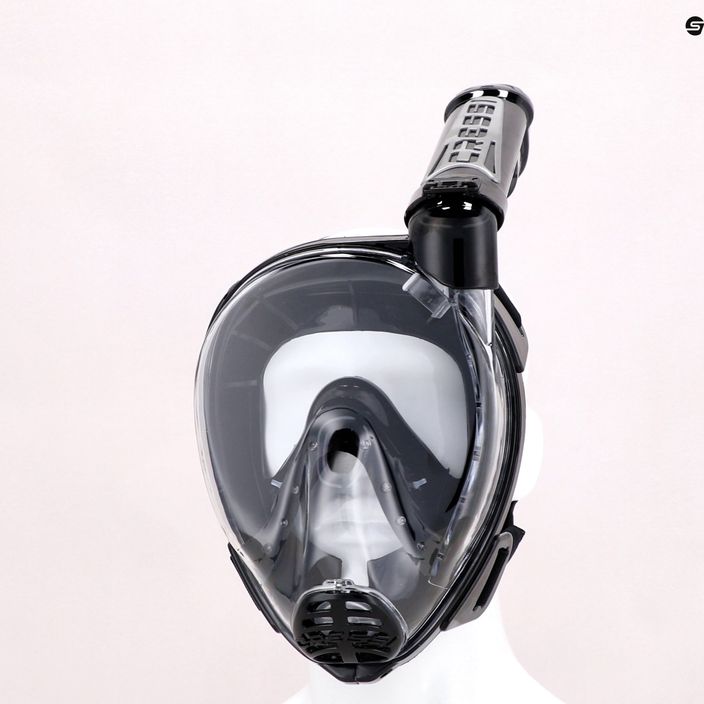 Cressi Duke Dry mască de față completă pentru snorkelling negru XDT00505050 10