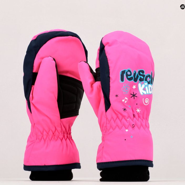 Mănuși de snowboard cu un singur deget pentru copii Reusch Mitten, roz, 48/85/405/350 7