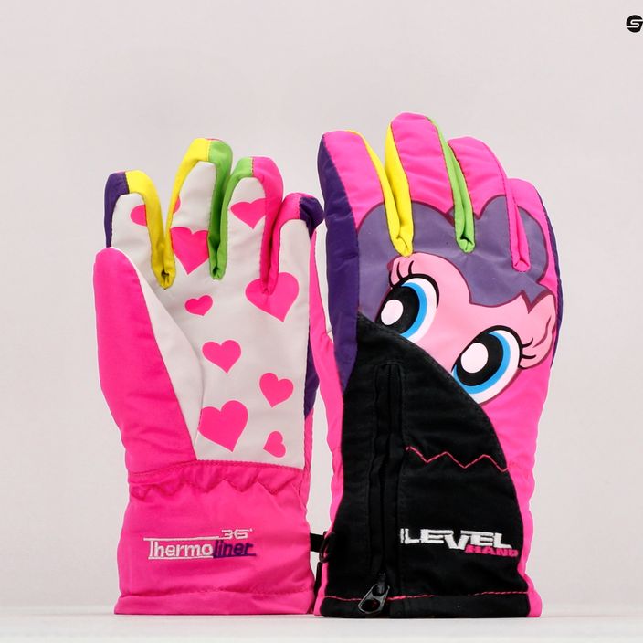 Mănuși de snowboard pentru copii Level Lucky roz 4146 7