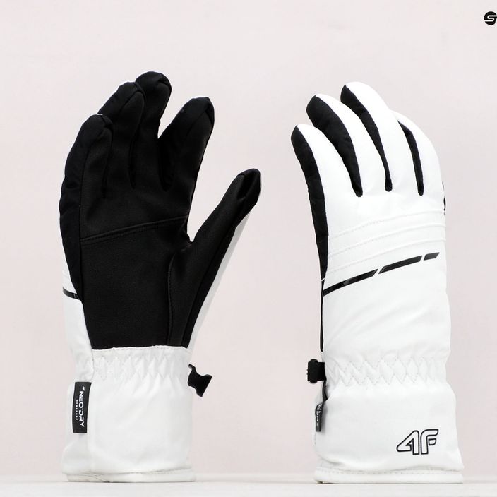 Mănuși de schi pentru femei 4F alb H4Z22-RED002 10