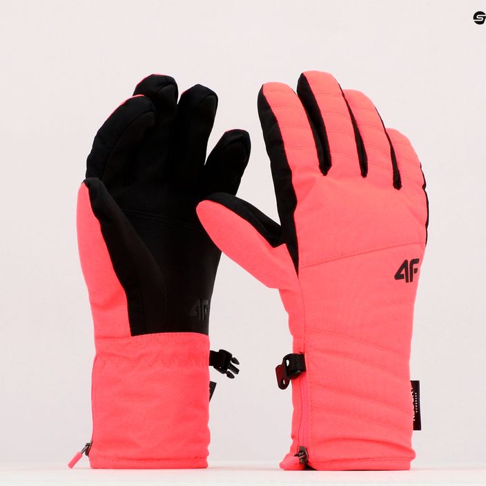 Mănuși de schi pentru femei 4F roșu H4Z22-RED003 11