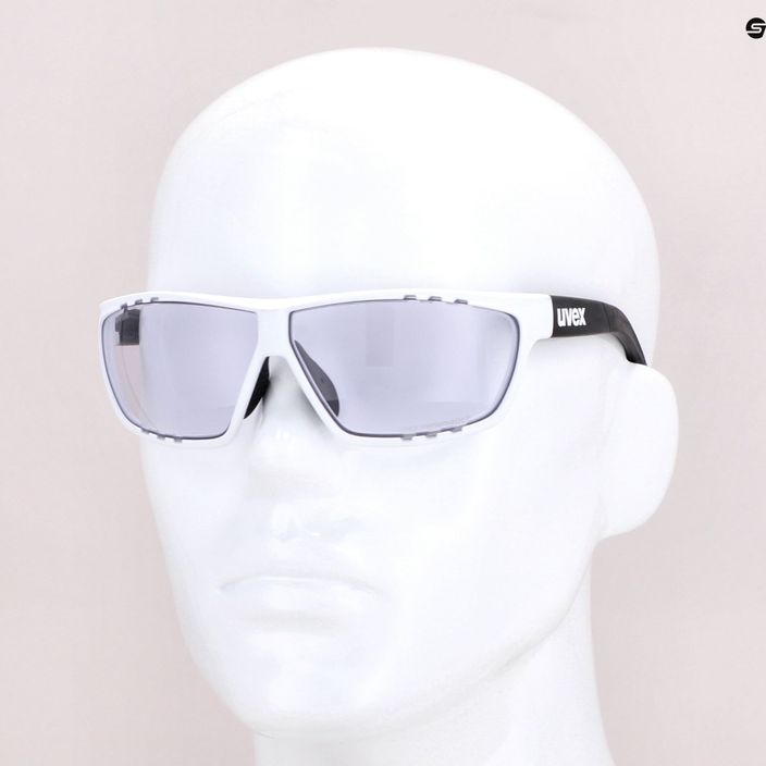 UVEX Sportstyle 706 V ochelari de soare pentru ciclism alb și negru S5320058201 7