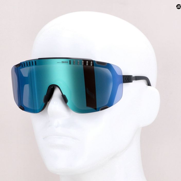 Ochelari de protecție pentru bicicletă POC Devour uranium black/grey/deep green mirror 7