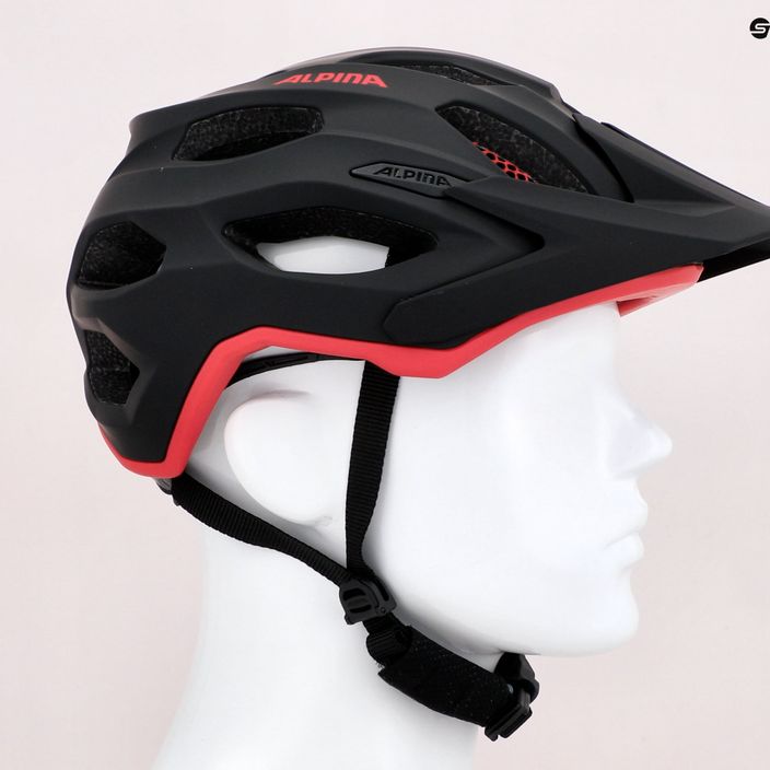 Cască de bicicletă Alpina Carapax 2.0 black/red matte 10