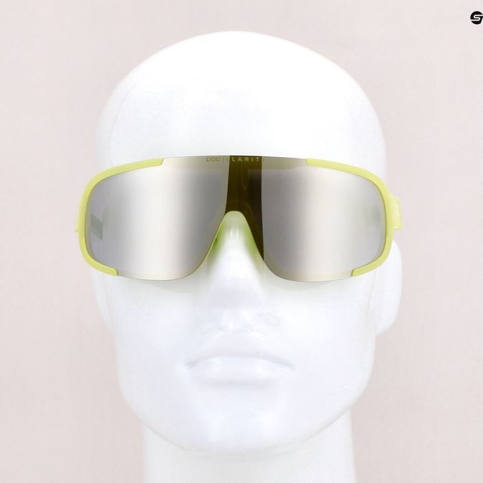 Ochelari de protecție pentru bicicletă POC Aspire lemon calcite translucent/clarity define silver 8