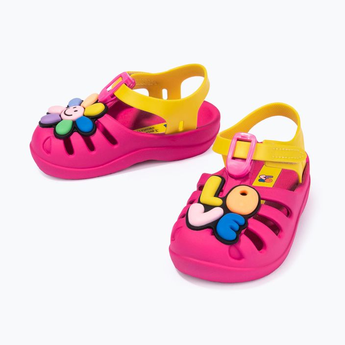 Sandale pentru copii Ipanema Summer IX roz/galben pentru copii 10
