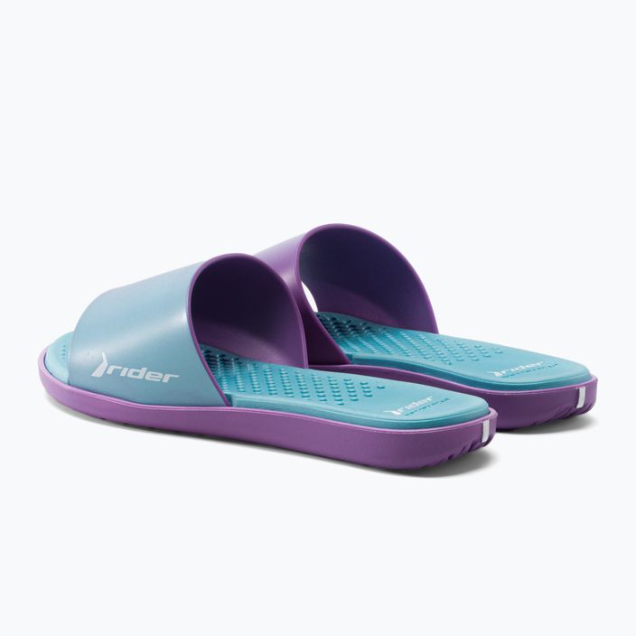 Șlapi de plajă RIDER Splash III Slide pentru femei de culoare albastru-violet 83171 3