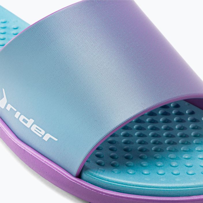 Șlapi de plajă RIDER Splash III Slide pentru femei de culoare albastru-violet 83171 7
