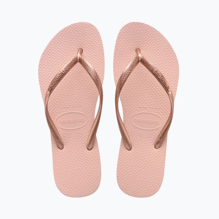 Papuci de plajă Havaianas Slim roz pentru femei H4000030 8