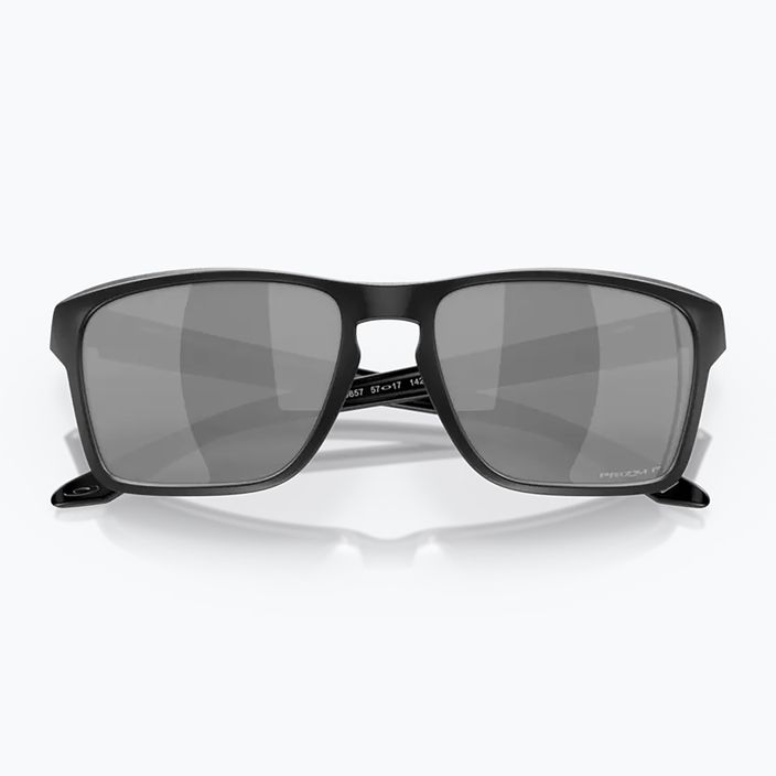 Ochelari de soare polarizați Oakley Sylas negru mat/negru închis/ negru închis 10