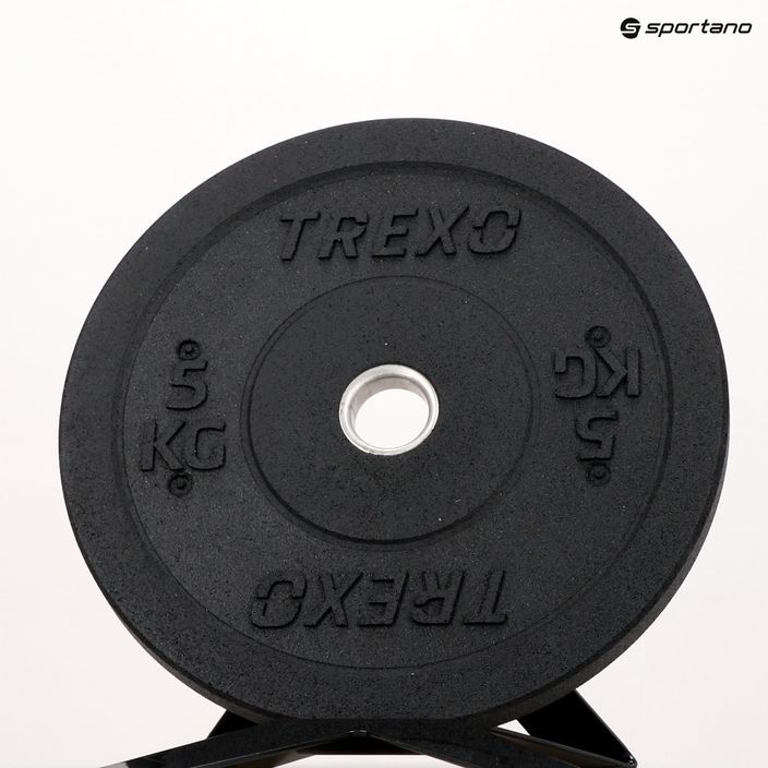 Greutate bumper de olimpiadă TREXO neagră TRX-BMP005 5 kg 11