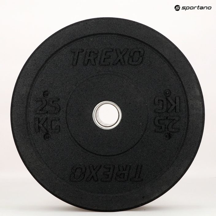 Greutate bumper de olimpiadă TREXO neagră TRX-BMP025 25 kg 10