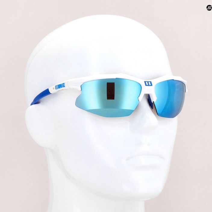 Bliz Hybrid ochelari de soare pentru ciclism alb-albastru 52806-03 6
