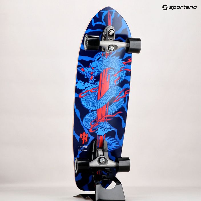 Skateboard surfskate Carver C7 Raw 34" Kai Dragon 2022 Complete albastru-roșie C1013011143 15