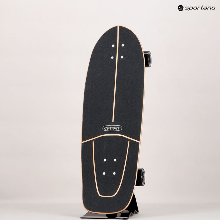 Skateboard surfskate Carver CX Raw 31.25" Super Slab 2021 Complete negru-galbenă C1012011099 9
