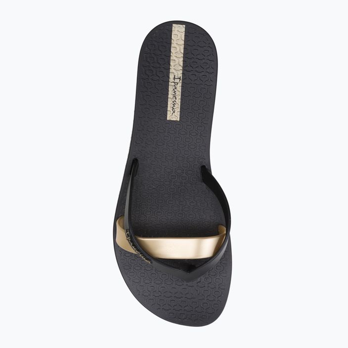 Papuci de plajă Ipanema Kirei negru/auriu pentru femei 81805-24006 6