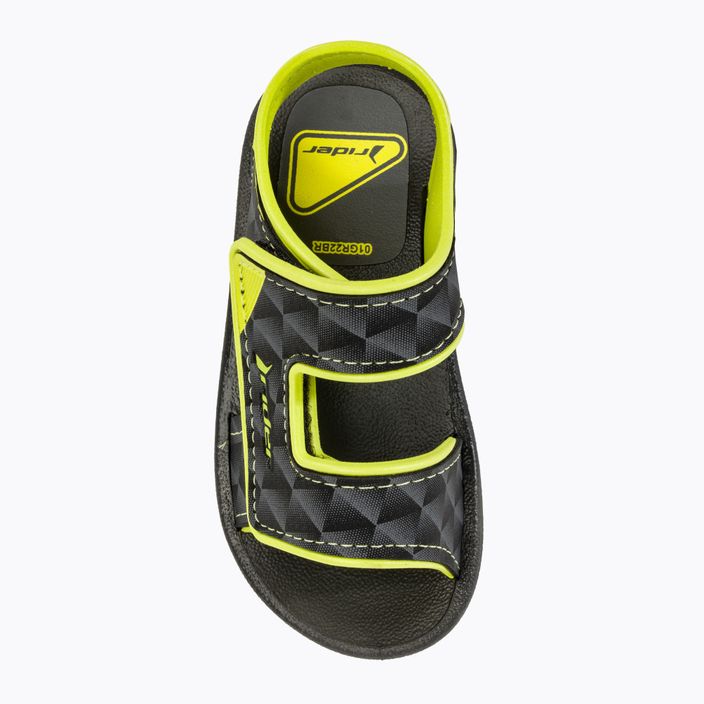 Sandale pentru copii RIDER Basic Sandal V Baby black/neon yellow 5