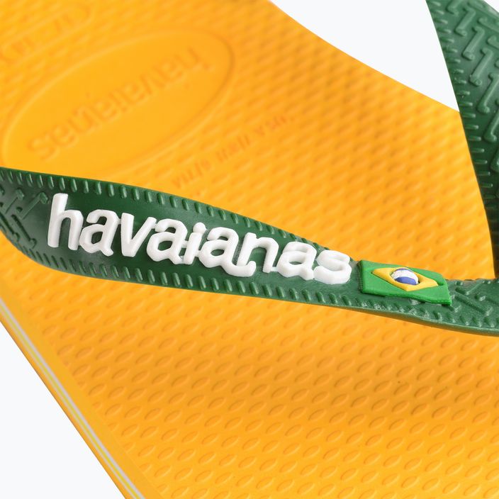 Șlapi Havaianas Brasil Logo pop yellow 5