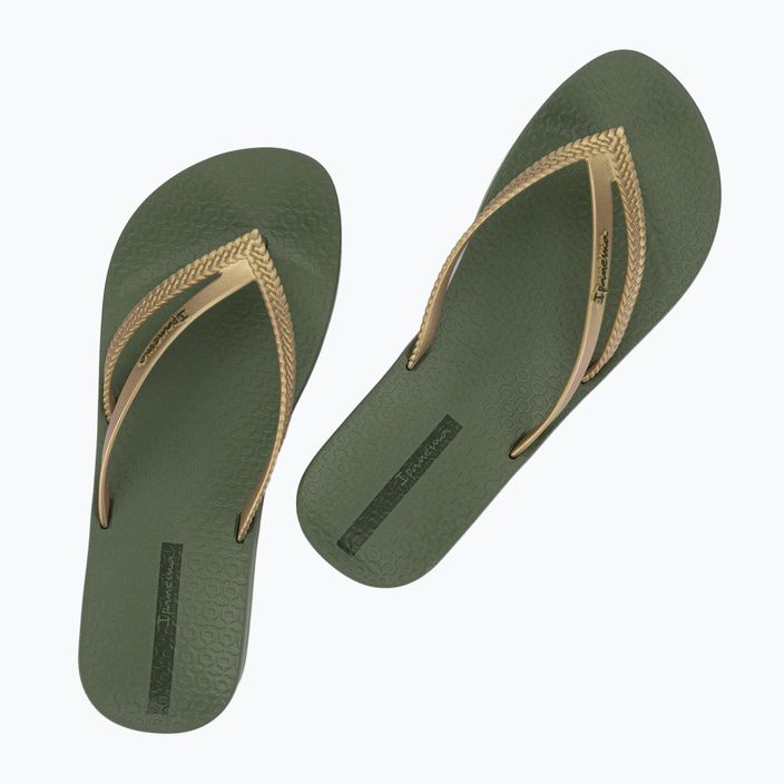 Papuci pentru femei Ipanema Bossa Soft V green/gold 2