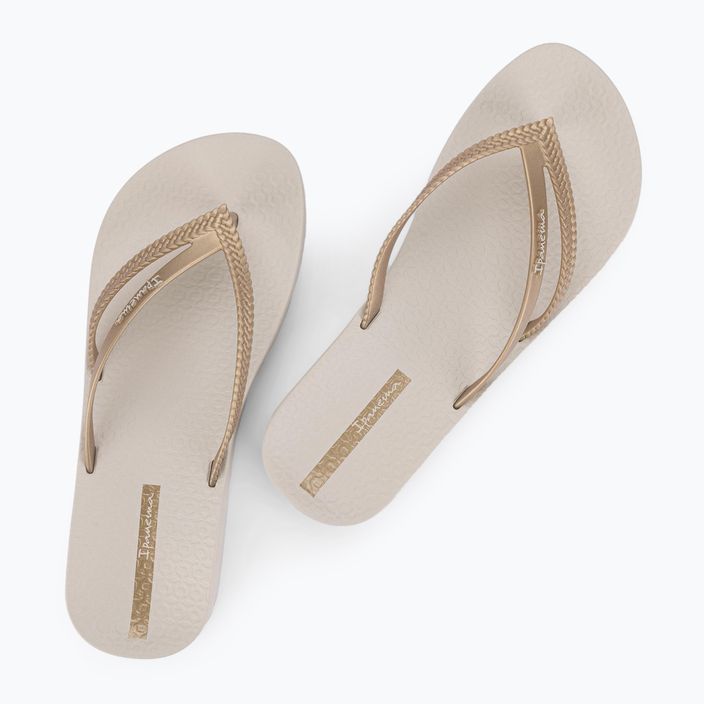 Papuci pentru femei Ipanema Bossa Soft V beige/gold 2