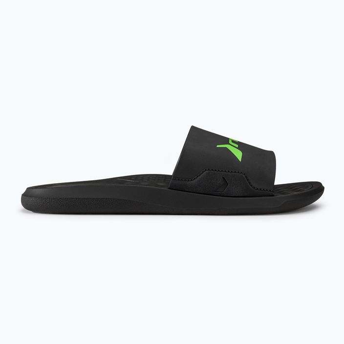 Șlapi pentru bărbați RIDER Step Slide negru/verde 2