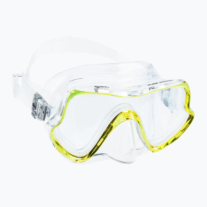 Set de scufundări Mares Pure Vision galben transparent 411736 2