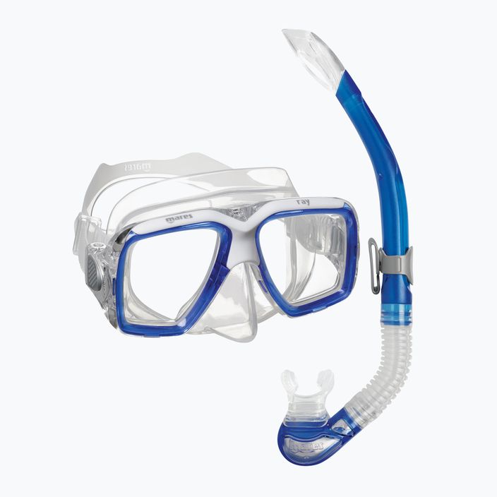 Set de snorkeling  Mares Combo Ray blue/white/clear