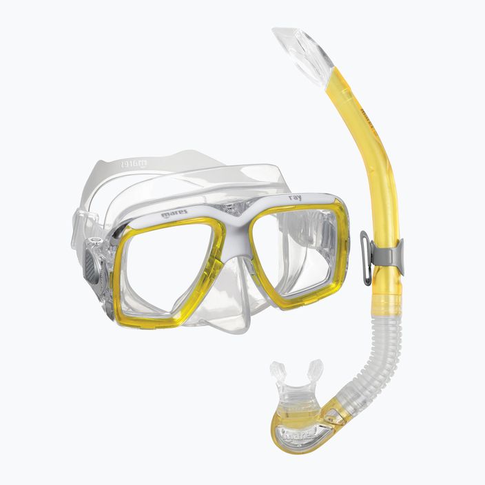 Set de snorkeling  Mares Combo Ray yellow/white/clear