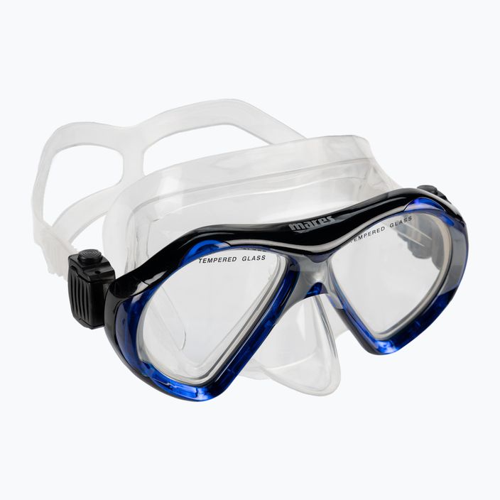 Set de scufundări Mares ABC Quest Travel mască + tub + aripioare negru-albastru 410797 6