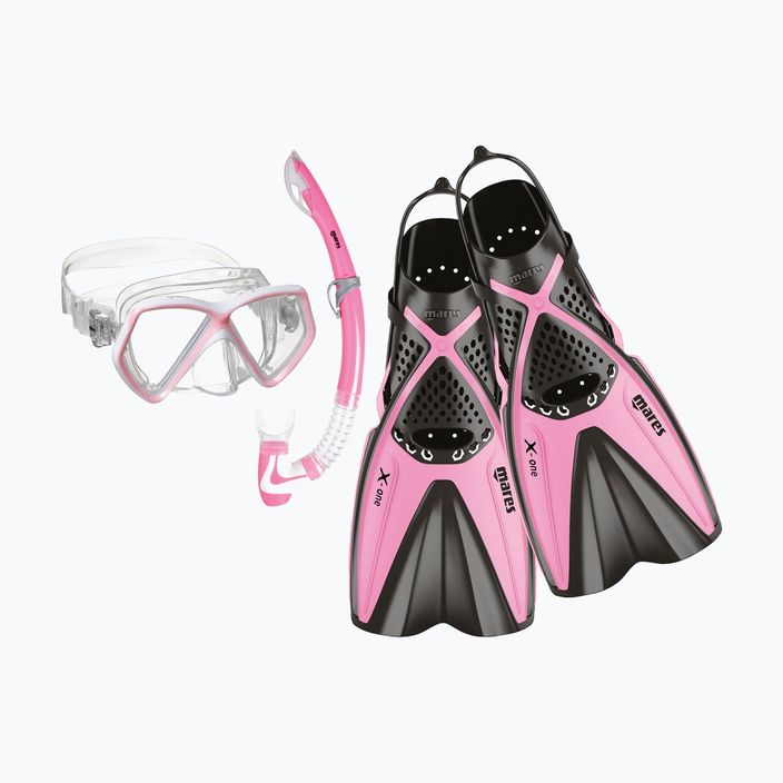 Set de scufundări pentru copii Mares X-One Pirate roz/negru 410759 12
