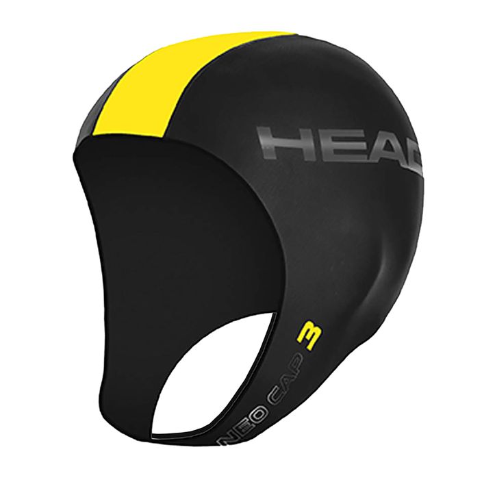 Șapcă de înot HEAD Neo 3 negru/galben 2
