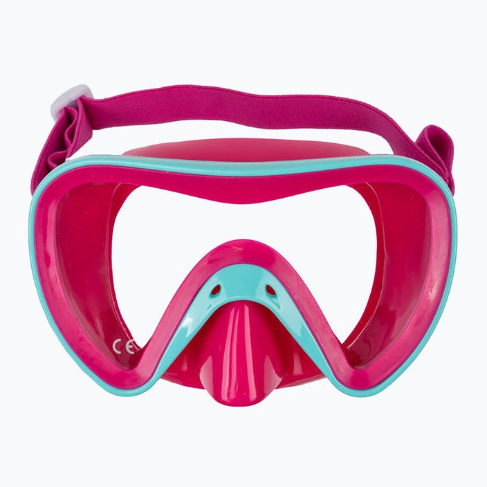 Mască de snorkeling pentru copii Mares Turtle aqua/pink 2