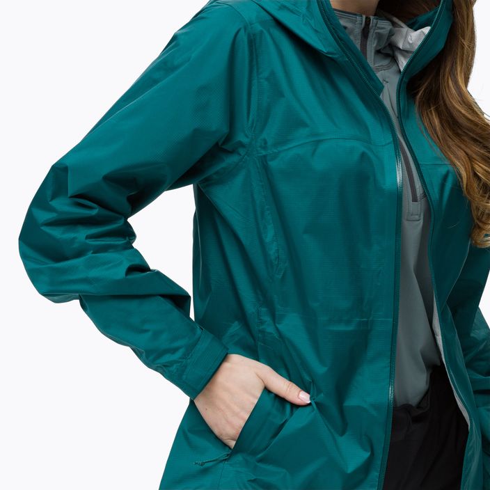 Jachetă de ploaie cu membrană pentru femei Black Diamond Treeline verde AP7450093032XSM1 5